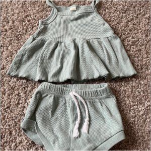 Baby girl two piece tank set